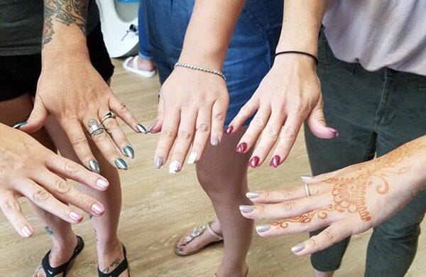 Women getting their nail manicure - Joy of Life Surrogacy
